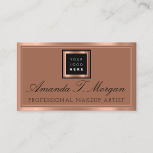 Tarjeta De Visita Boda de servicios de lujo Copper de producción de