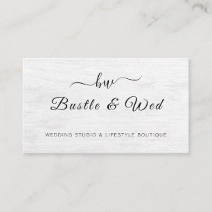 Tarjeta De Visita Boda de textura de madera STUDIO & LIFESTYLE BOUTI