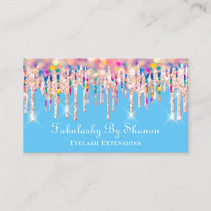 Tarjeta De Visita Boda del evento de maquillaje Holograma Blue Unico