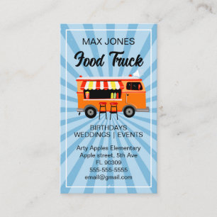 Tarjeta De Visita boda evento hotdog food truck