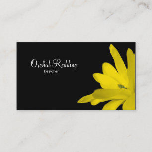 Tarjeta De Visita Boda exótico del florista de la flor amarilla