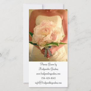 Tarjeta de visita boda Florist