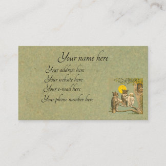 Tarjeta De Visita Boda Lechuza de Victoria
