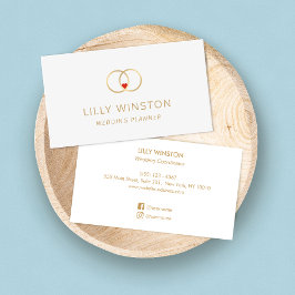 Tarjeta De Visita Boda Novia y Groom Planner de boda