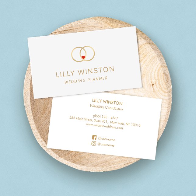 Tarjeta De Visita Boda Novia y Groom Planner de boda (Subido por el creador)