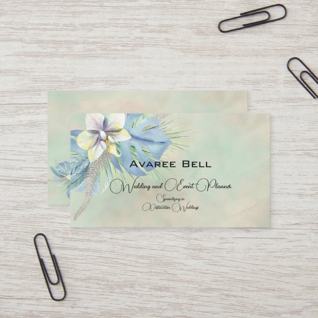 Tarjeta De Visita Boda y planificador de eventos (Anverso/Reverso In Situ)