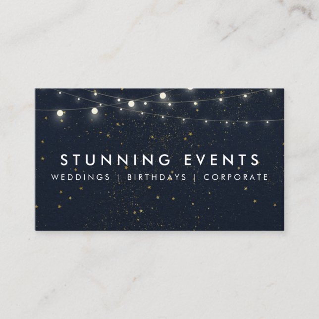 Tarjeta De Visita Boda y planificador de eventos (Anverso)
