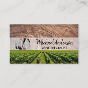 Tarjeta De Visita Bodega   Ensayos de vino   Wine Barrel Vineyard
