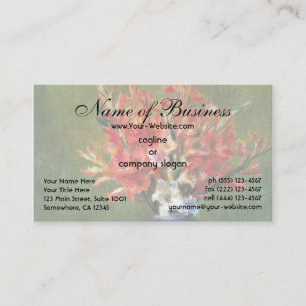 Tarjeta De Visita Bodegón Flores y Frutas de Renoir
