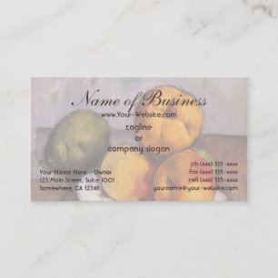 Tarjeta De Visita Bodegón, membrillos, manzanas, peras de Paul Cézan