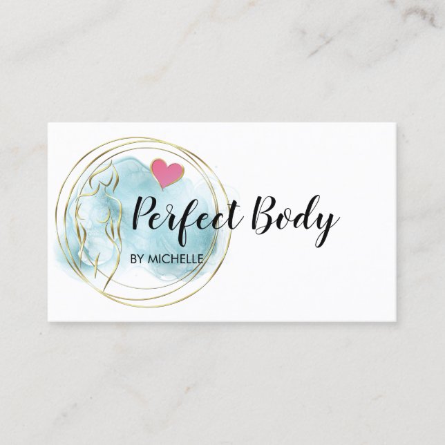 Tarjeta De Visita Body Sculpting Fitness Linergie Waist Trainer Busi (Anverso)