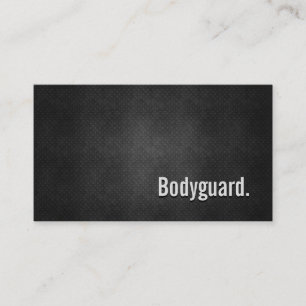 Tarjeta De Visita Bodyguard Guay Black Metalizado Simplicidad