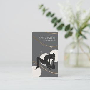 Tarjeta de visita Bohemian Earth Tones Yoga Studio