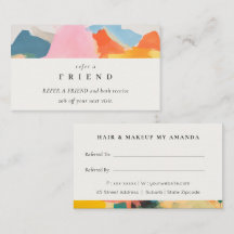 Boho Abstarct Moutain Landscape Refer A Friend