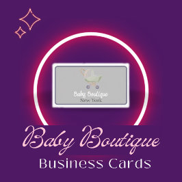 Tarjeta De Visita Boho Baby Carriage Boutique New York