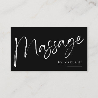 Tarjeta De Visita Boho Brushed Massage Business Card Body Therapy