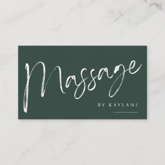 Tarjeta De Visita Boho Brushed Massage Business Card Body Therapy
