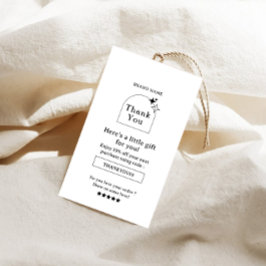 Tarjeta De Visita Boho Business Gracias Hang Tag