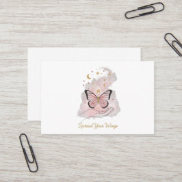 Tarjeta De Visita Boho Butterfly "Spread Your Wings" Greeting Card