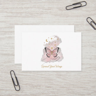Tarjeta De Visita Boho Butterfly "Spread Your Wings" Greeting Card