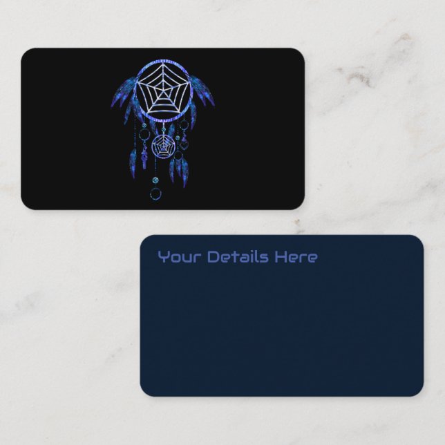 Tarjeta De Visita Boho Dream Catcher (Anverso / Reverso)