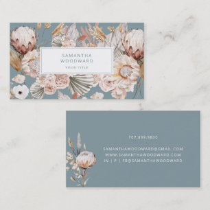 Tarjeta de visita Boho Floral