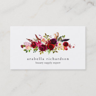 Tarjeta De Visita Boho floral
