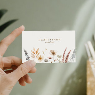 Tarjeta de visita Boho Floral