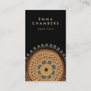 Tarjeta de visita Boho Floral