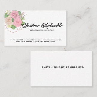 Tarjeta De Visita Boho Floral Business Cards - Diseñar las suyas en