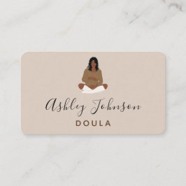 Tarjeta De Visita Boho Ilustracion preñada entrenador de natación