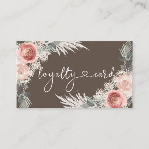 Tarjeta de visita Boho Loyalty