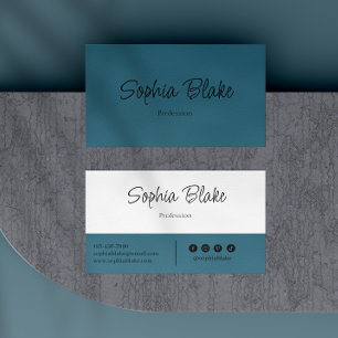 Tarjeta De Visita Boho minimalista elegante - Profesional Personaliz