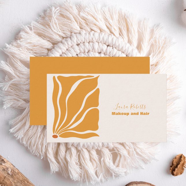 Tarjeta De Visita Boho Moda retro floral (Subido por el creador)