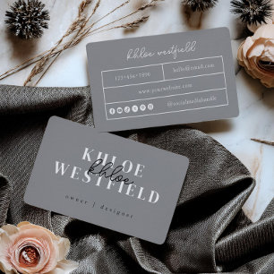 Tarjeta De Visita Boho Modern Small Business Card