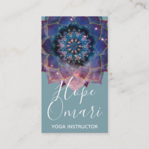 Tarjeta De Visita Boho Nebula Mandala, místico