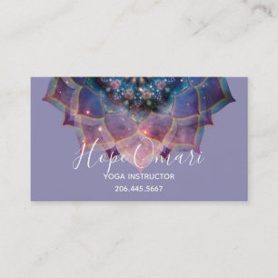 Tarjeta De Visita Boho Nebula Mandala, místico