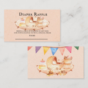 Tarjeta De Visita Boho Nursery Baby Crib Juguetes Diaper Raffle