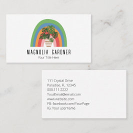 Tarjeta De Visita Boho Planta Lover Granero Orgánico