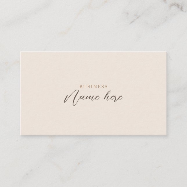 Tarjeta De Visita Boho Profesional minimalista (Anverso)