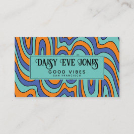 Tarjeta De Visita Boho Resumen retro