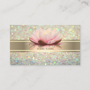 Tarjeta De Visita Bokeh Brillante Moderno Elegante, Loto de Franja D