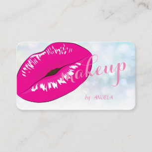 Tarjeta De Visita Bokeh Colorido Moderno y con Estilo, Labios