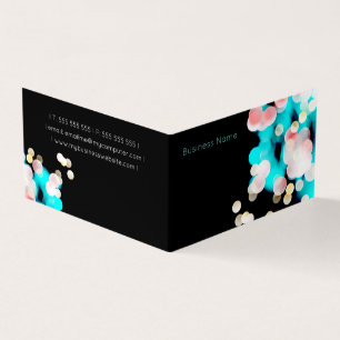 Tarjeta De Visita Bokeh Elegant Modern Business Tent Doble