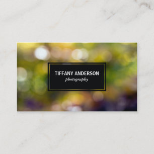 Tarjeta De Visita Bokeh exterior