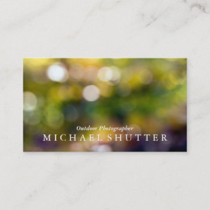 Tarjeta De Visita Bokeh exterior