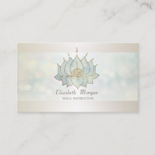Tarjeta De Visita Bokeh moderno profesional, loto chic