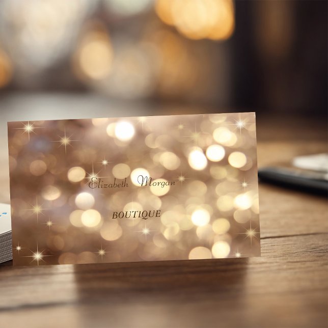 Tarjeta De Visita Bokeh Moderno Sofisticado y Elegante (Subido por el creador)