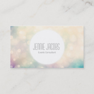 Tarjeta De Visita Bokeh sutil