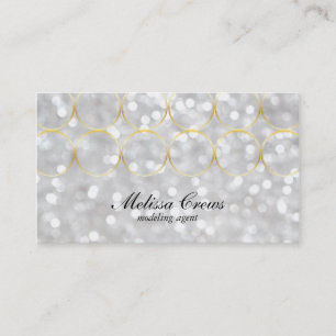 Tarjeta De Visita Bokeh y Anillos